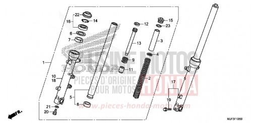 GABEL, VORNE CTX700AE de 2014